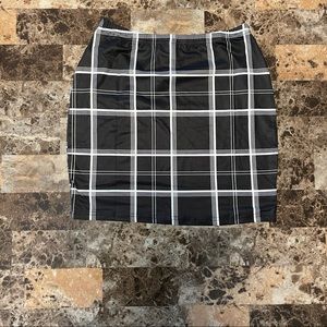 Plaid Bodycon Mini Skirt